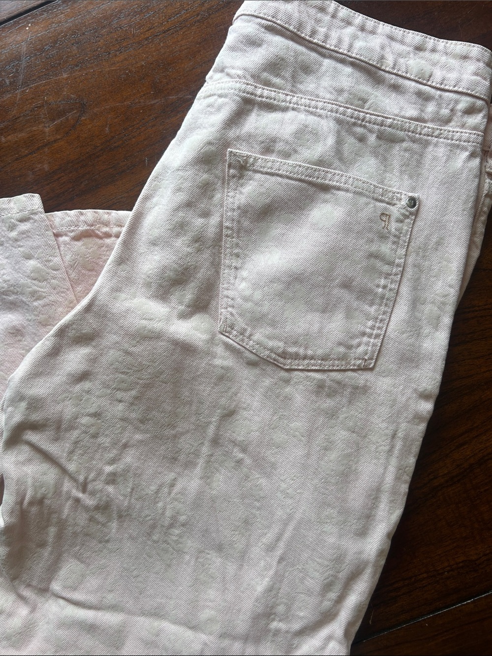 Pilcro Light Pink Wide Leg Jeans